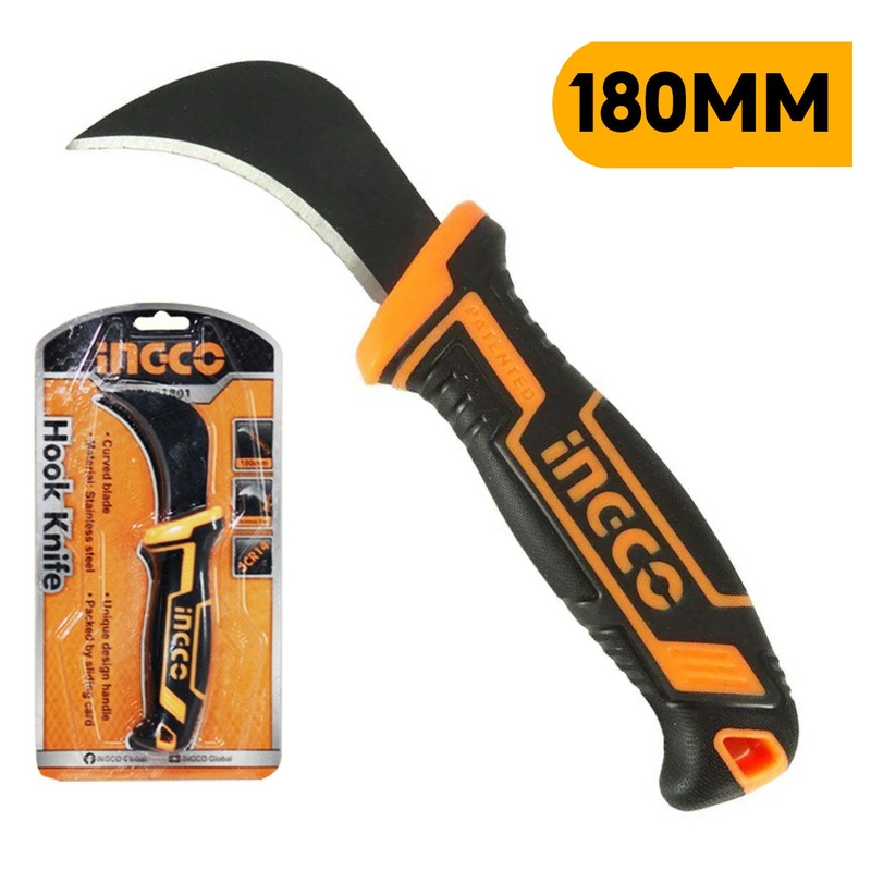 Ingco HPK81801 Carving Hook Knife / Cutter Knife 180mm