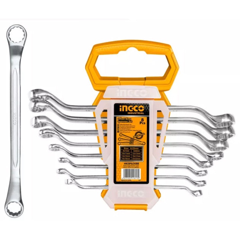 Ingco Offset Ring Spanner / Box Wrench Set