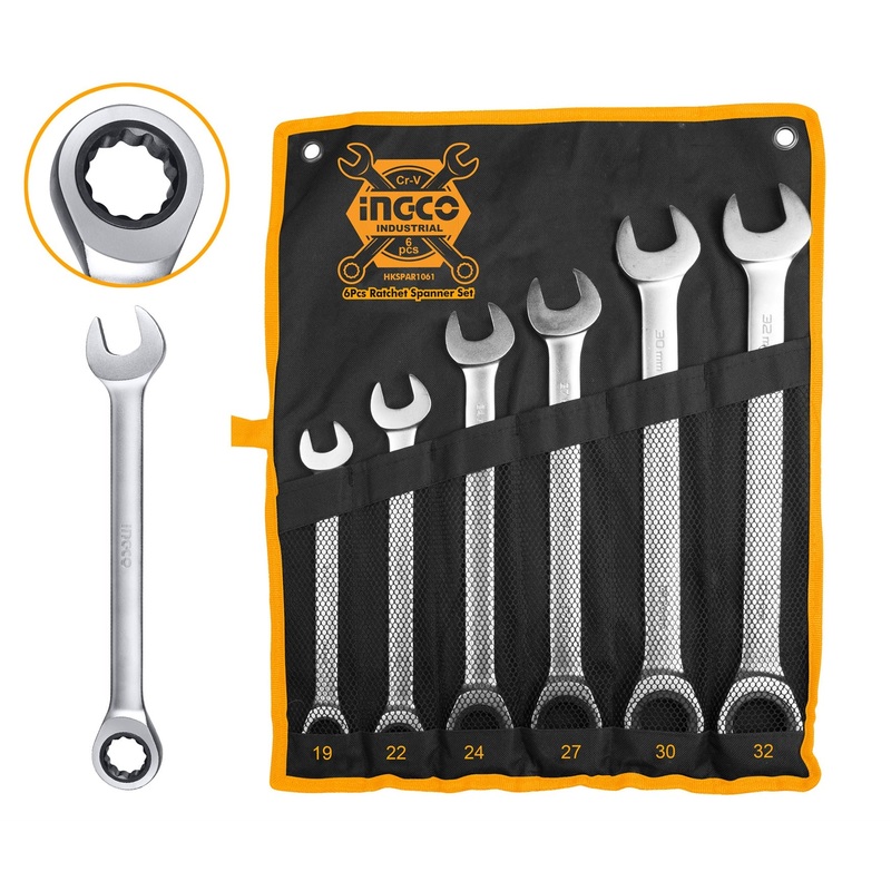 Ingco Ratchet Spanner / Ratcheting Wrench Set