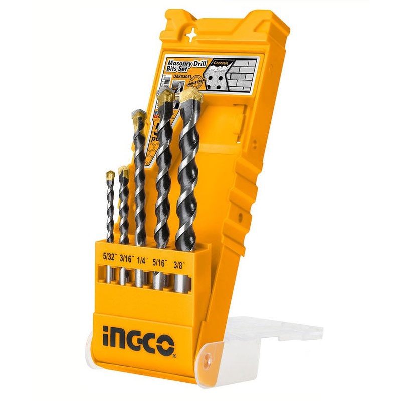 Ingco 5pcs Masonry Drill Bit Set