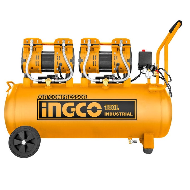 Ingco ACS2241001P Air Compressor Oilless X2 1500W 4HP 100L