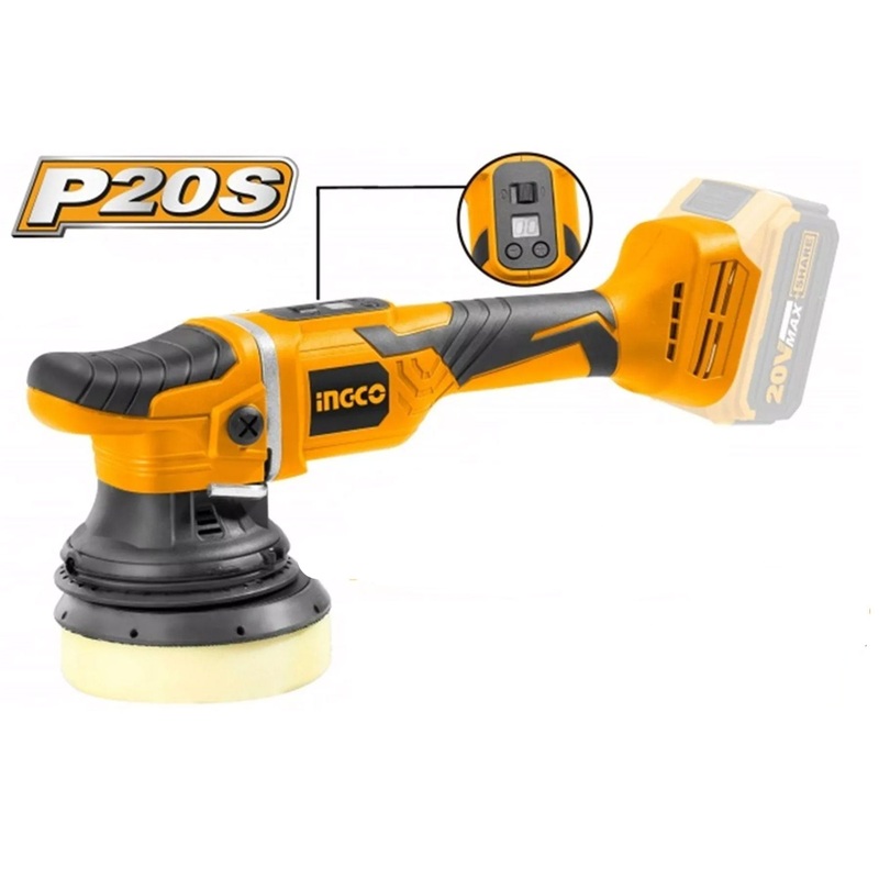 Ingco APLI2002 20V Cordless Li-Ion Angle Polisher 20V BL Motor