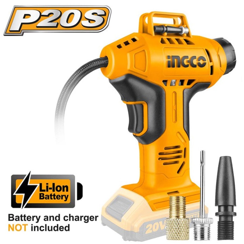 Ingco CACLI12011 20V Cordless Li-Ion Auto Air Compressor