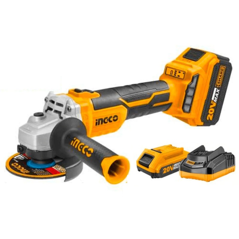 Ingco CAGLI2010082 20V Cordless Li-Ion Angle Grinder 20V