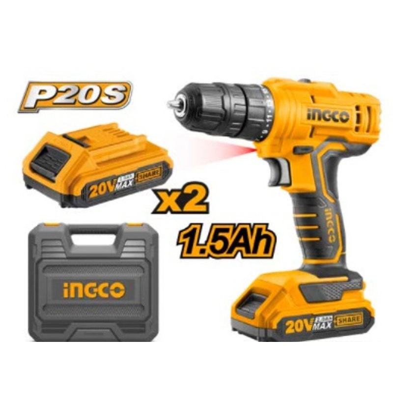 Ingco CDLI20012 20V Cordless Li-Ion Drill 20V SS