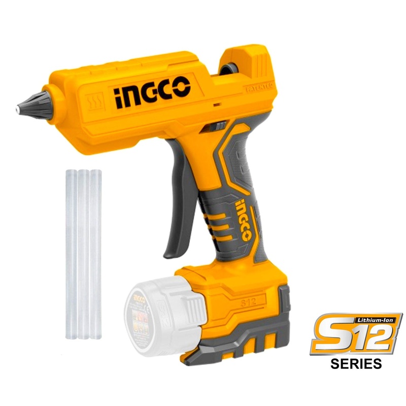 Ingco CGGLI1201 20V Cordless Li-Ion Glue Gun 12V
