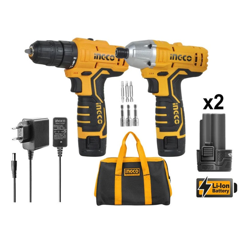 Ingco CKLI1201 12V Li-Ion Cordless Drill & Driver 12V