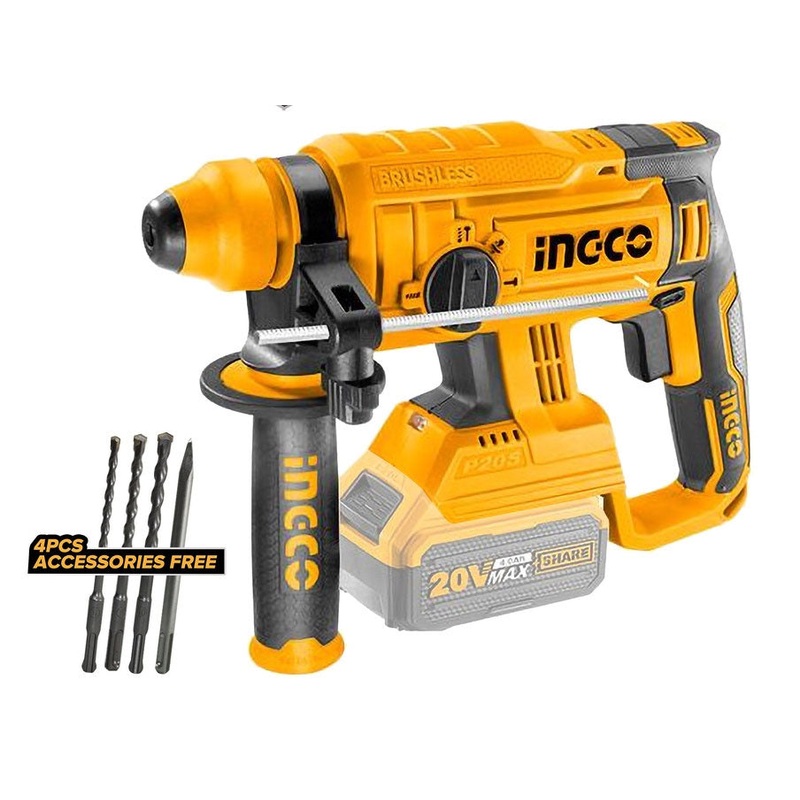 Ingco CRHLI2201 20V Cordless Li-Ion Rotary Hammer 20V BL Motor