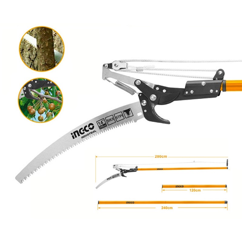 Ingco HEPS25281 Extendable Pole Saw & Pruner