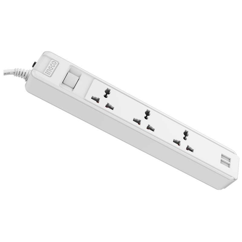 Ingco HES13041VSB Extension Cord Set (2.1A USB)