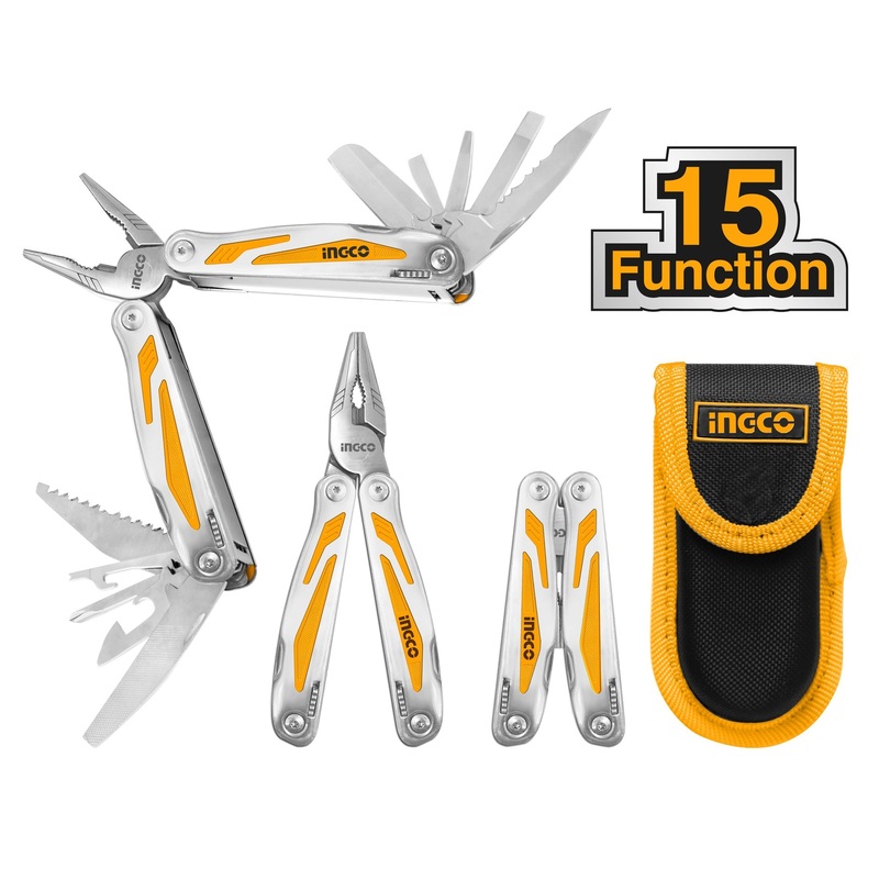 Ingco HFMFT0115 Foldable Multi Function Tool (Multi Tool) [15 functions]