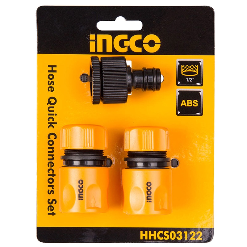 Ingco HHCS03122 3pcs Hose Connector Set