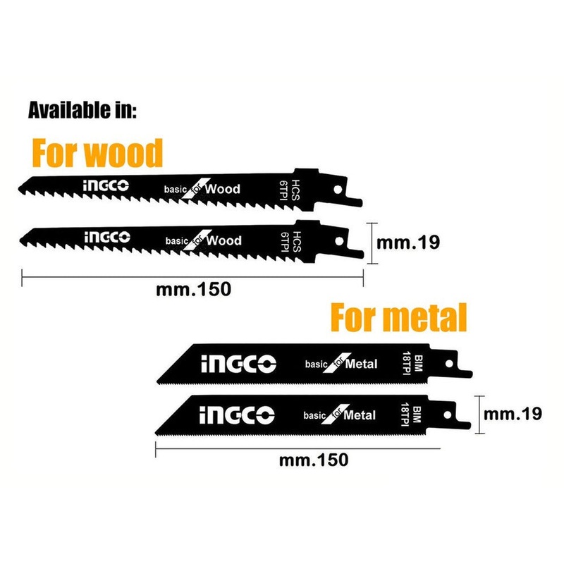 Ingco Reciprocating Saw Blade