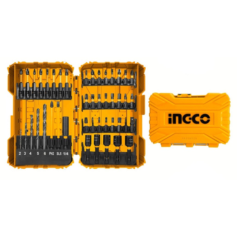 Ingco AKDL24502 45pcs Impact Screwdriver Bit Set