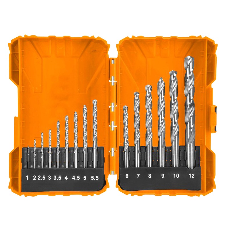 Ingco AKDL51502 15Ppcs HSS Drill Bit Set 1MM - 12MM