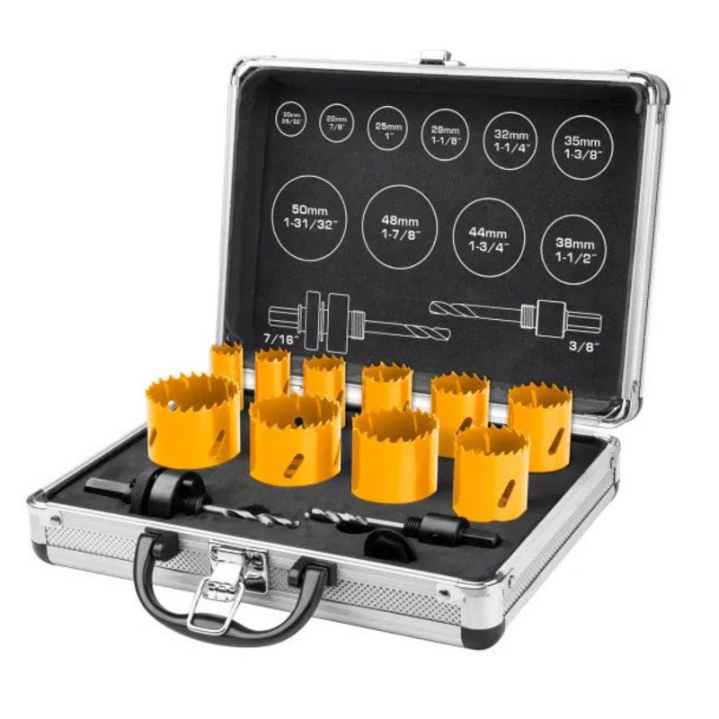 Ingco AKH0121 Bi-Metal Hole Saw Set 12pcs/Set