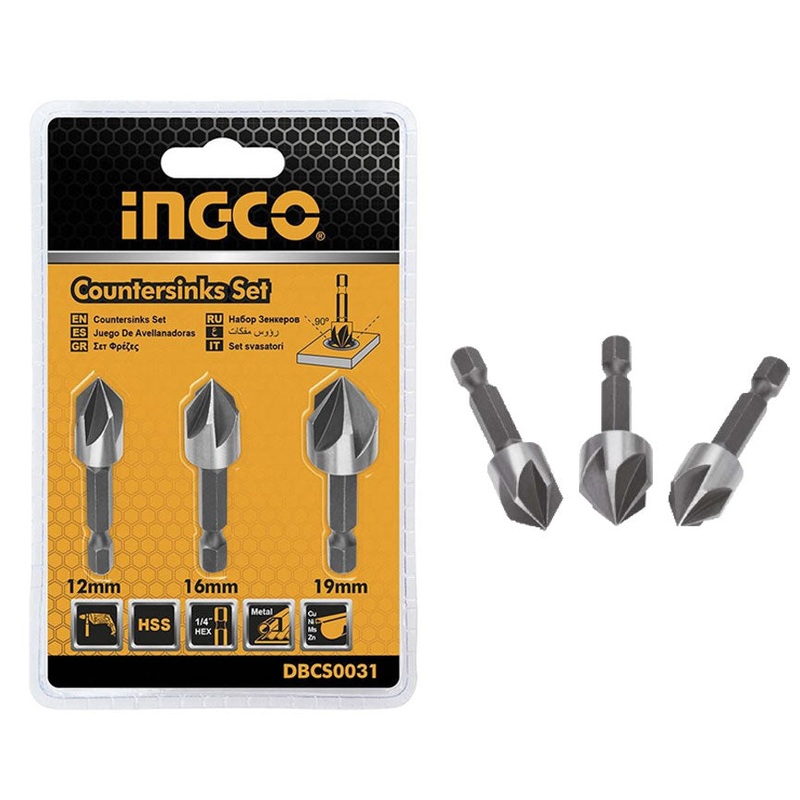 Ingco DBCS0031 Countersinks Bit Set