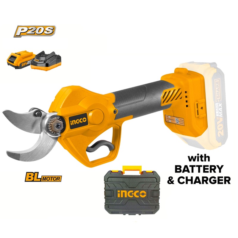 Ingco CSSLI202581 20V Li-Ion Gauge Straight Shear