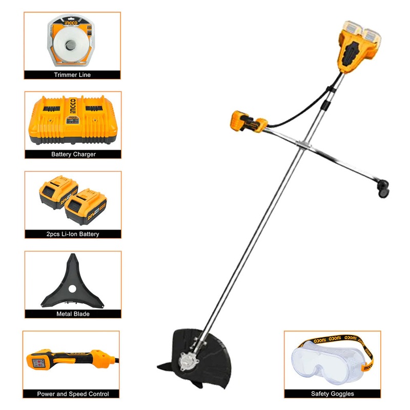Ingco CSTLI202522 20V Grass Trimmer / String Trimmer BL Motor