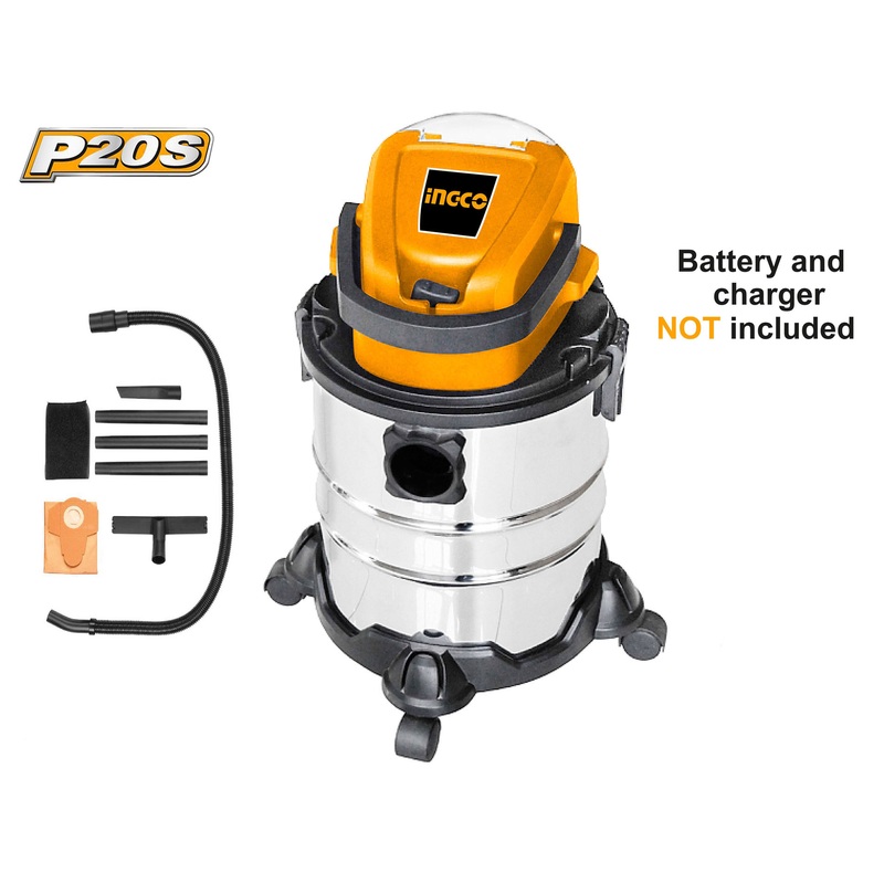 Ingco CVLI2005 20V Cordless Vacuum Cleaner 20L