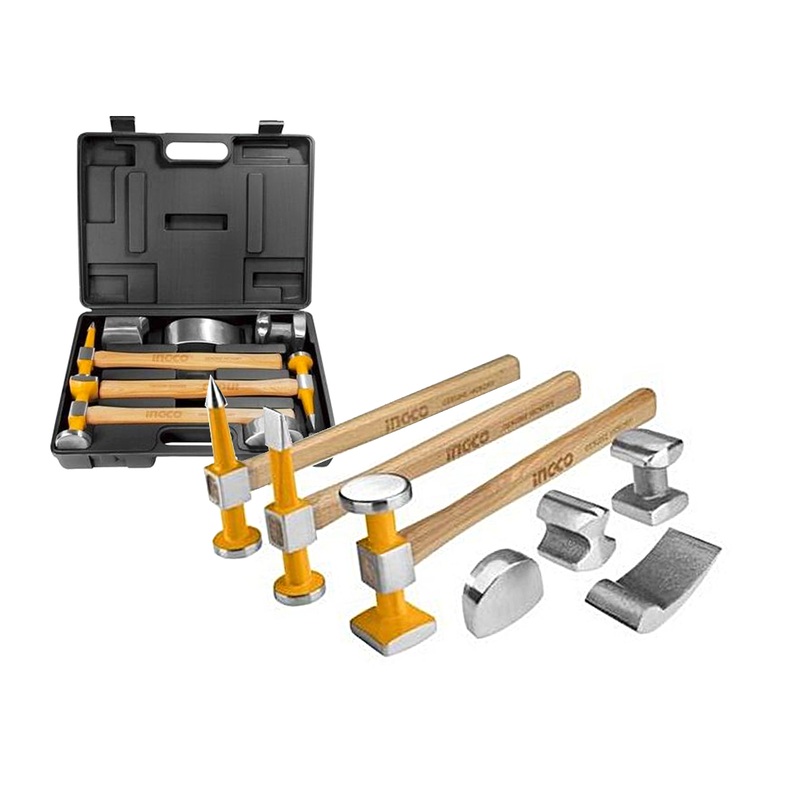 Ingco HBAFH0711 7pcs Body and Fender Hammer Set
