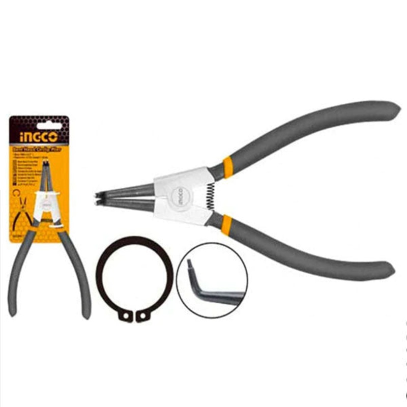 Ingco HCCP011751 Circlip Pliers 7" (Bent Head External)