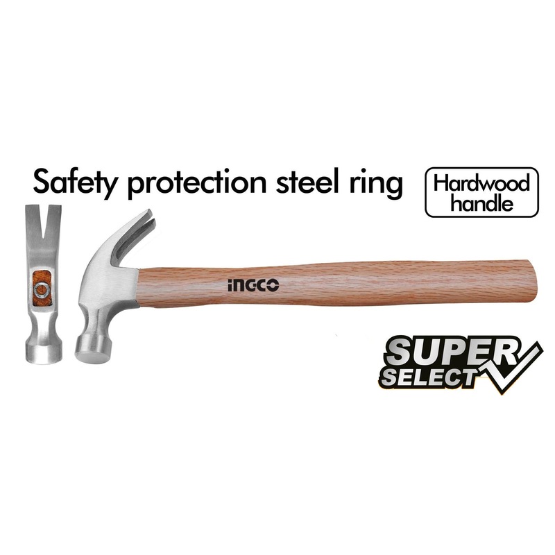 Ingco HCH0416 Claw Hammer 16oz (Wood Handle) [SS]