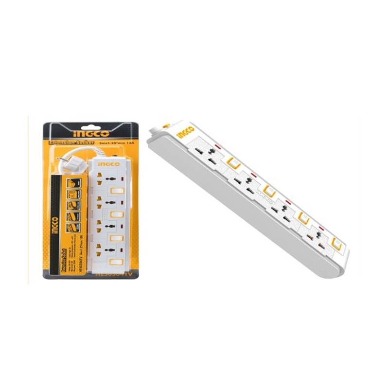 Ingco HES03041V Extension Cord Set with 4pcs Separate Switch
