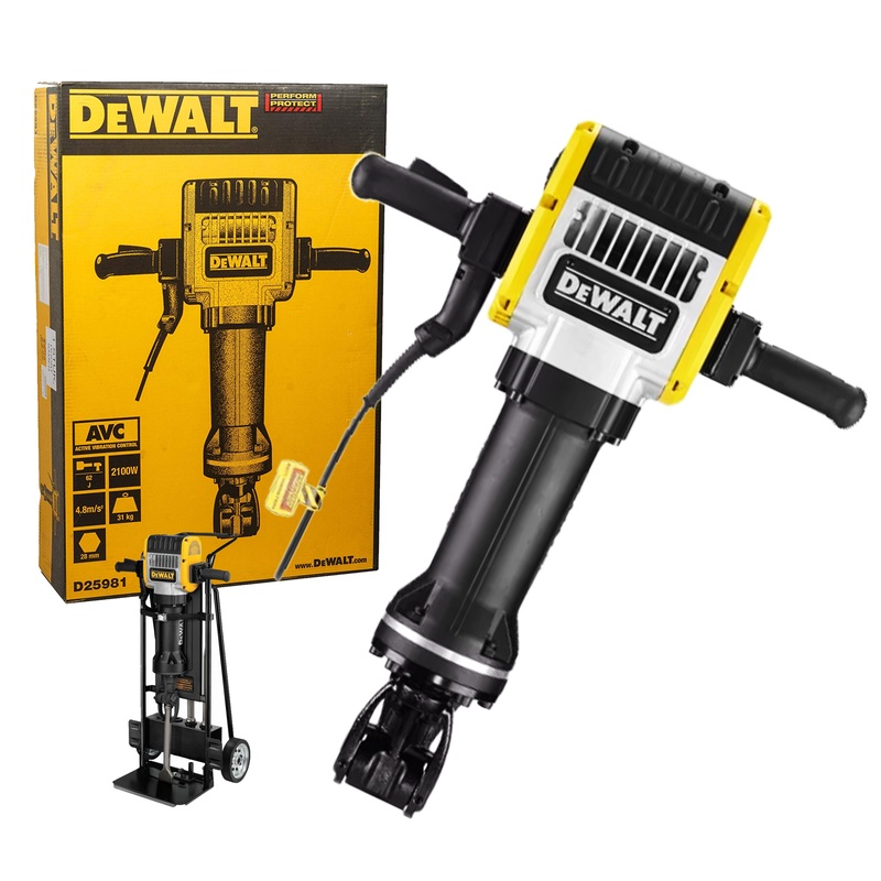 Dewalt D25981K 28mm HEX Electric Breaker / Demolition Hammer with Trolley