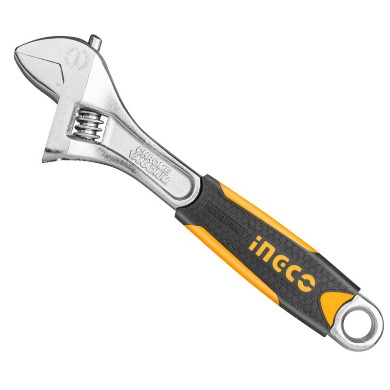 Ingco Adjustable Wrench Soft Handle