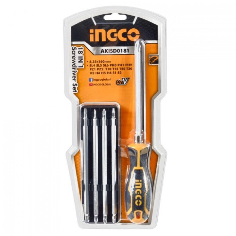 Ingco AKISD0181 18in1 Screwdriver Set