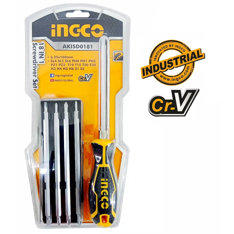 Ingco AKISD1801 18in1 Screwdriver Set