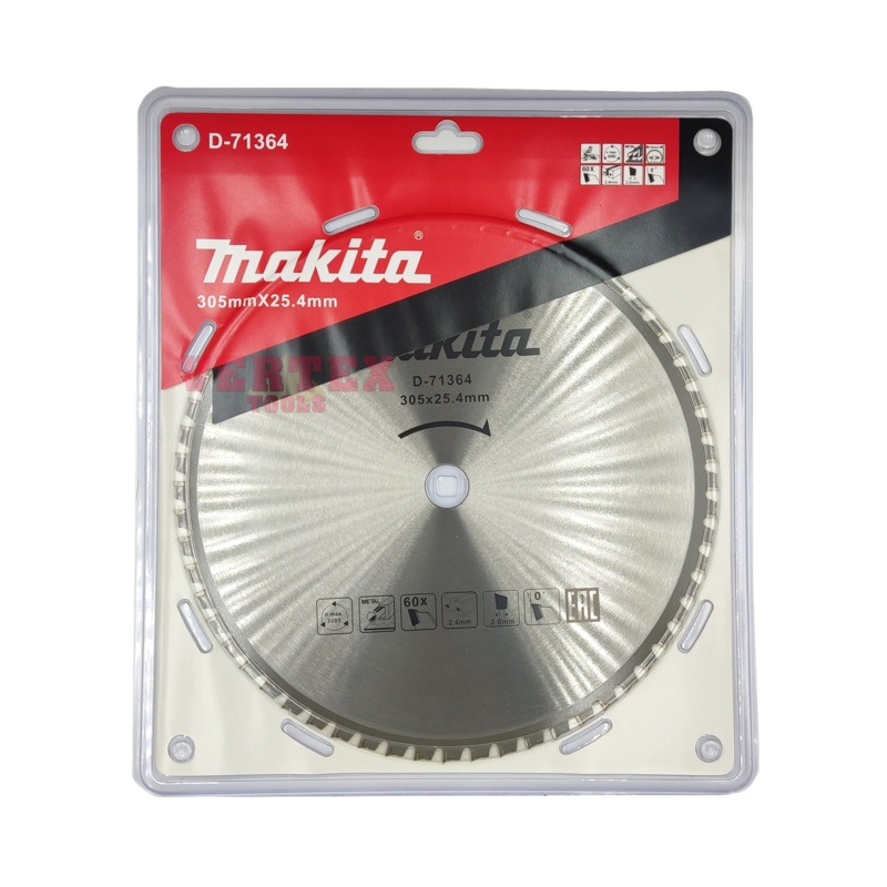 Makita D-71364 TCT Circular Saw Blade for Metal 12"x60T (for LC1230)