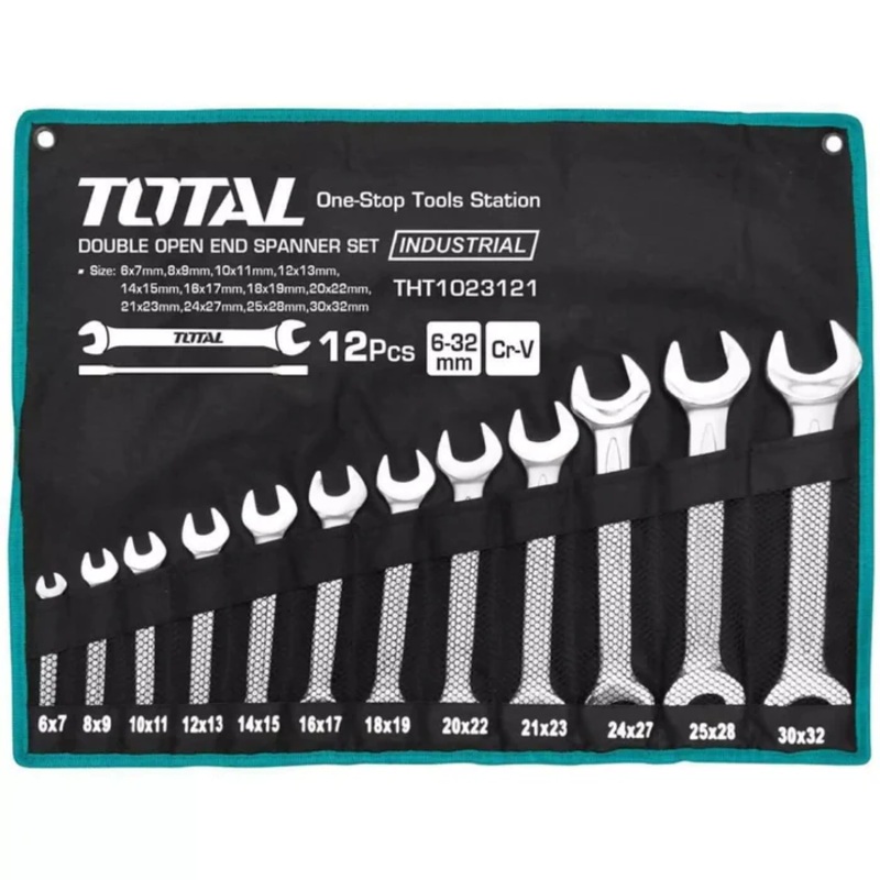 Total THT1023121 Open Wrench Set 6-32mm