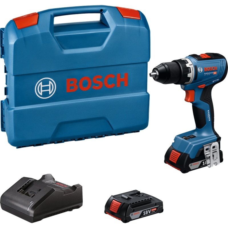 Bosch GSR 18V-65 18V Cordless Brushless Drill Driver 13mm (Set)