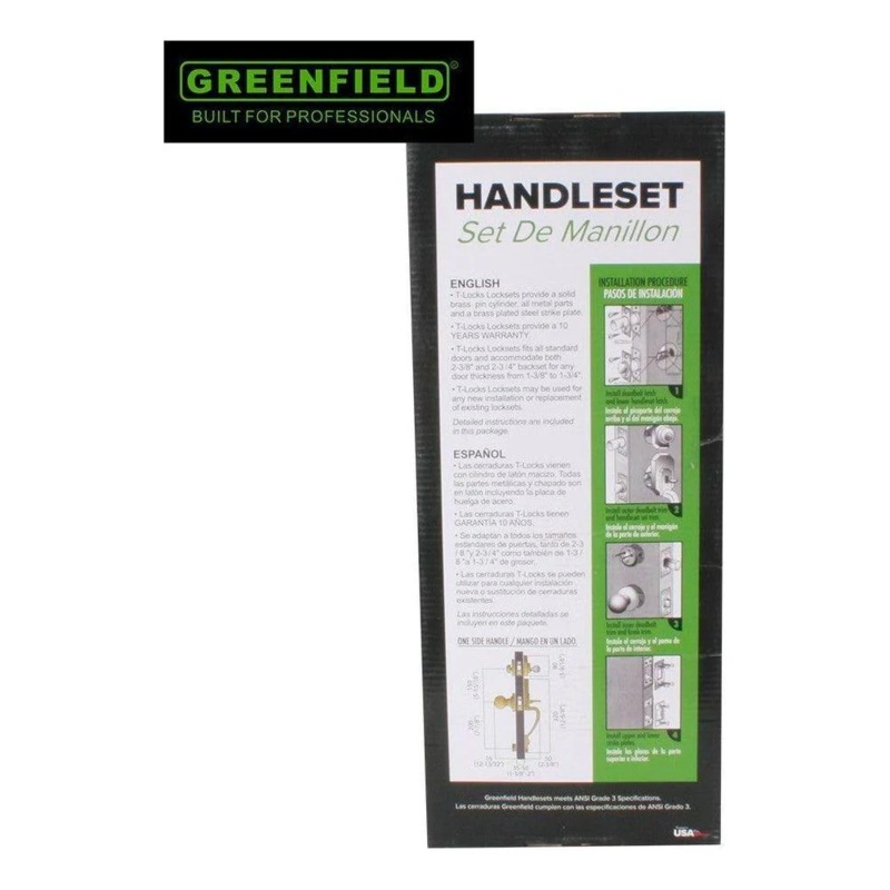 Greenfield Door Handle Handleset