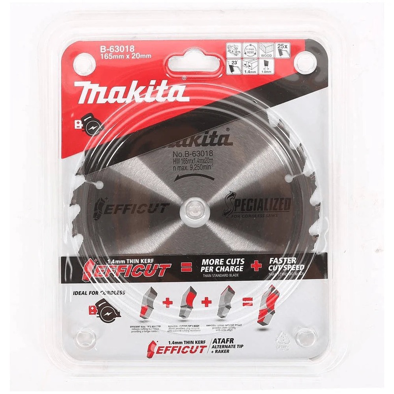 Makita B-63018 Circular Saw Blade 6-1/4" x 25T for Wood