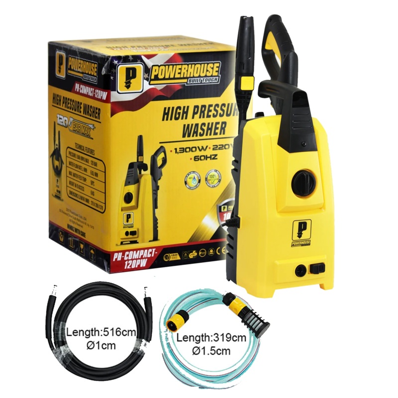Powerhouse PH-COMPACT-120PW Higher Pressure Washer (120 bar) 1300W