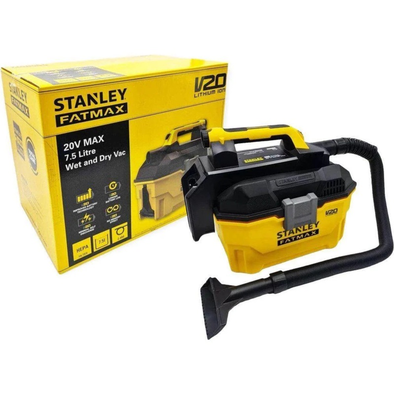 Stanley SCV002 20V Cordless Wet & Dry Vacuum 7.5L (Bare Tool)