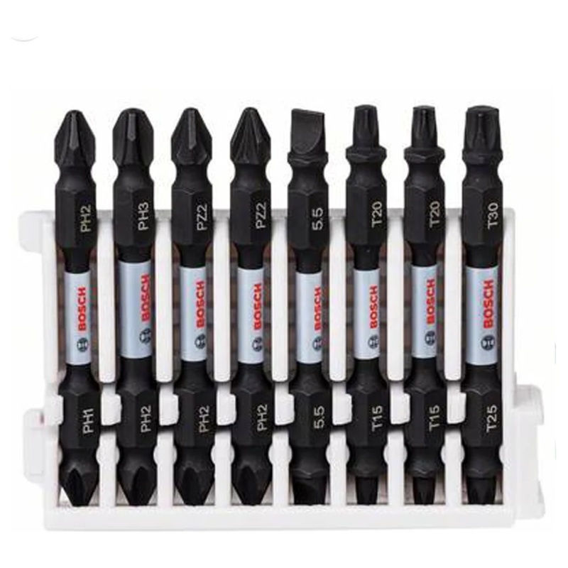 Bosch Impact Power Double Ended Screw Bit 65mm Set (8Pcs) 2 608 522 344