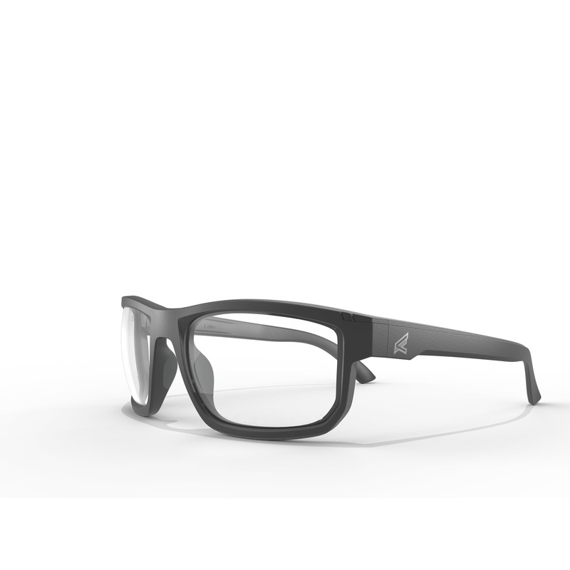 EDGE Defiance Z87 Wayfarer Safety Sunglasses (Matte Black, Clear Vapor Shield Lens), Anti-fog Z87 Clear Safety Glasses, Shatter Resistant, ANSI Compliant Men's Sunglasses