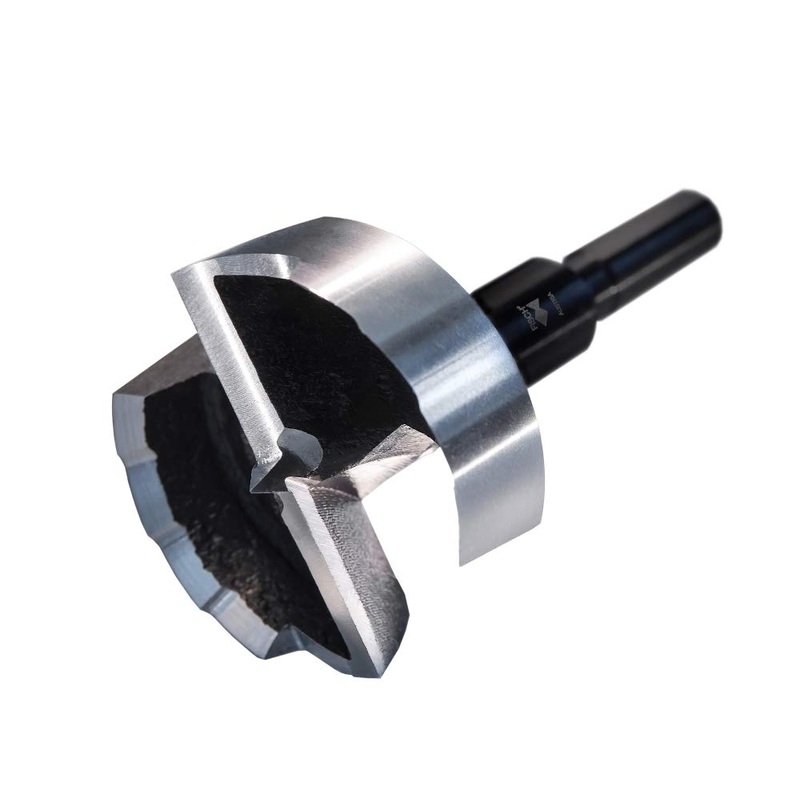 Fisch Black Shark 1-5/8 Forstner Drill Bit, Premium Forged Steel Bit for Woodworking, Precision Wave Design, No-Slip Shank  FSA-365846  Made in Austria 1-5/8"