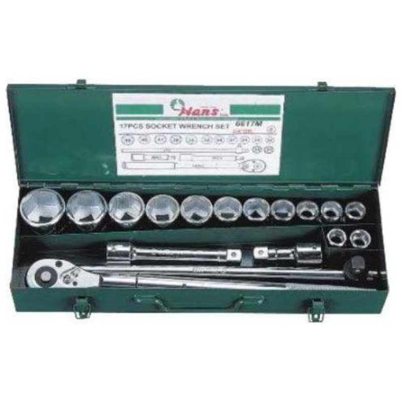 Hans 6617 3/4" Drive Socket Wrench Set 12pts