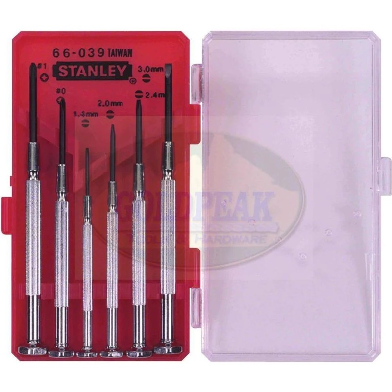Stanley 66-039 Precision Screwdriver Set Red Case