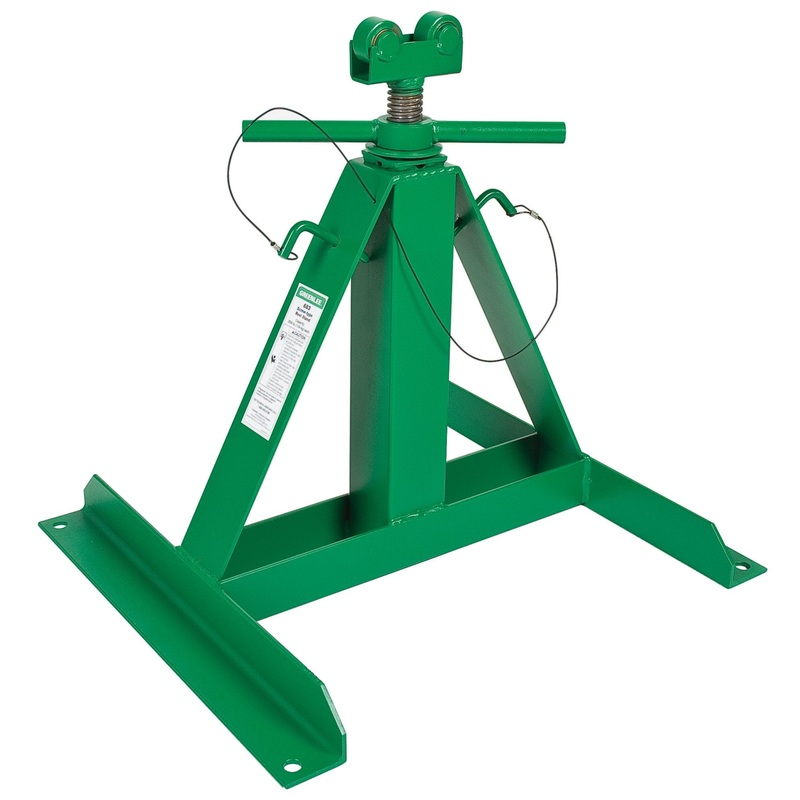 [ USED ]Greenlee Adjustable Reel Stand, 54 In Max Height, Green