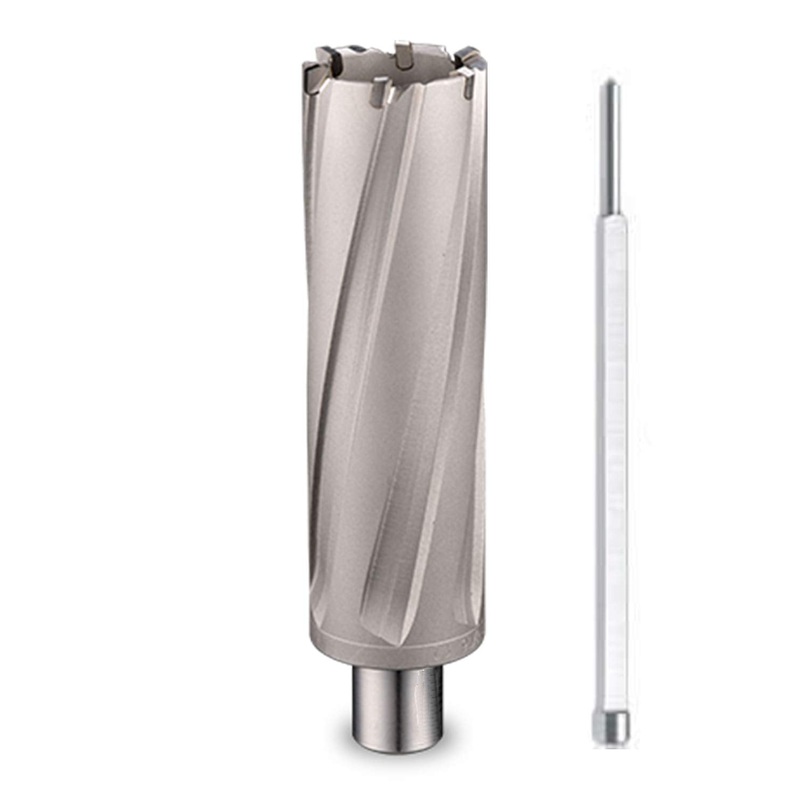 C.S. Unitec "9-1-132 C TCT Annular Cutter 1"" Dia. X 1"" Depth Carbide Tip Cutting Tool Bits for Magnetic Drills/Drill Press 3/4"" Weldon Shank for Metal Cutting in Steel, Stainless and More" 1" Dia. 1" Depth of Cut