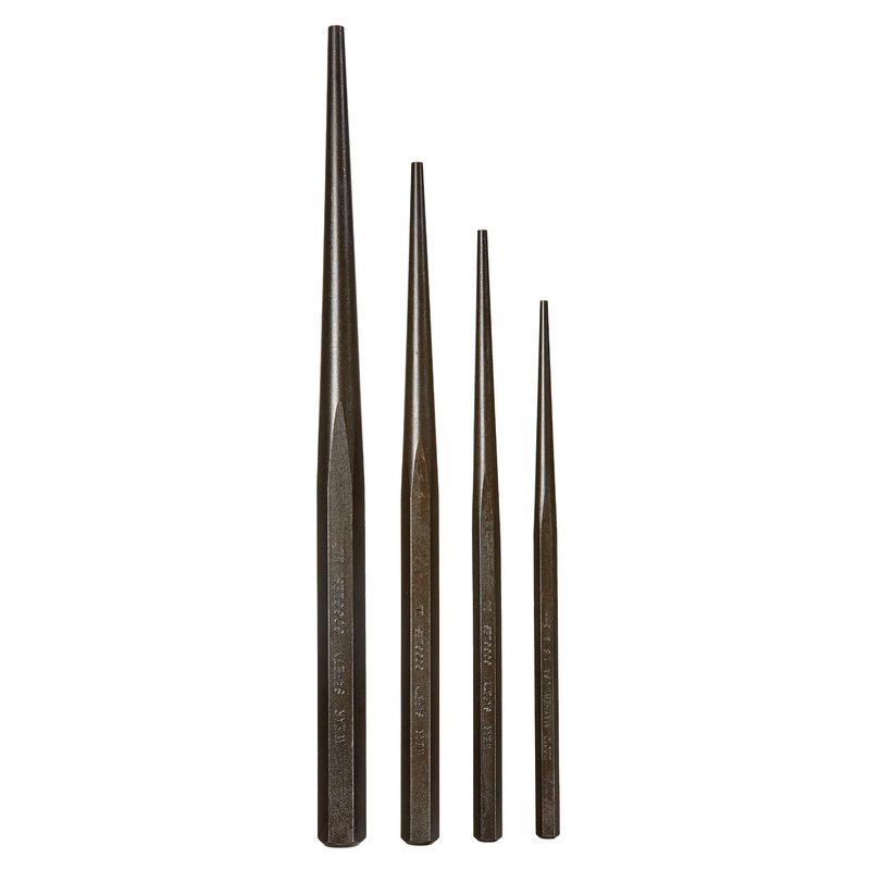 Mayhew Tools 62235 Aligning Punch Set, 4-Piece, Black Oxide Finish