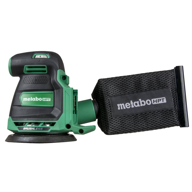 [ USED ]Metabo HPT 18V Cordless 5-Inch Random Orbital Sander, Best-in-Class Sanding Performance & Dust Collection, 6 Speed Settings, Lightweight Design, Multi-Use for Metal & Wood, Tool Body Only, SV1813DAQ4