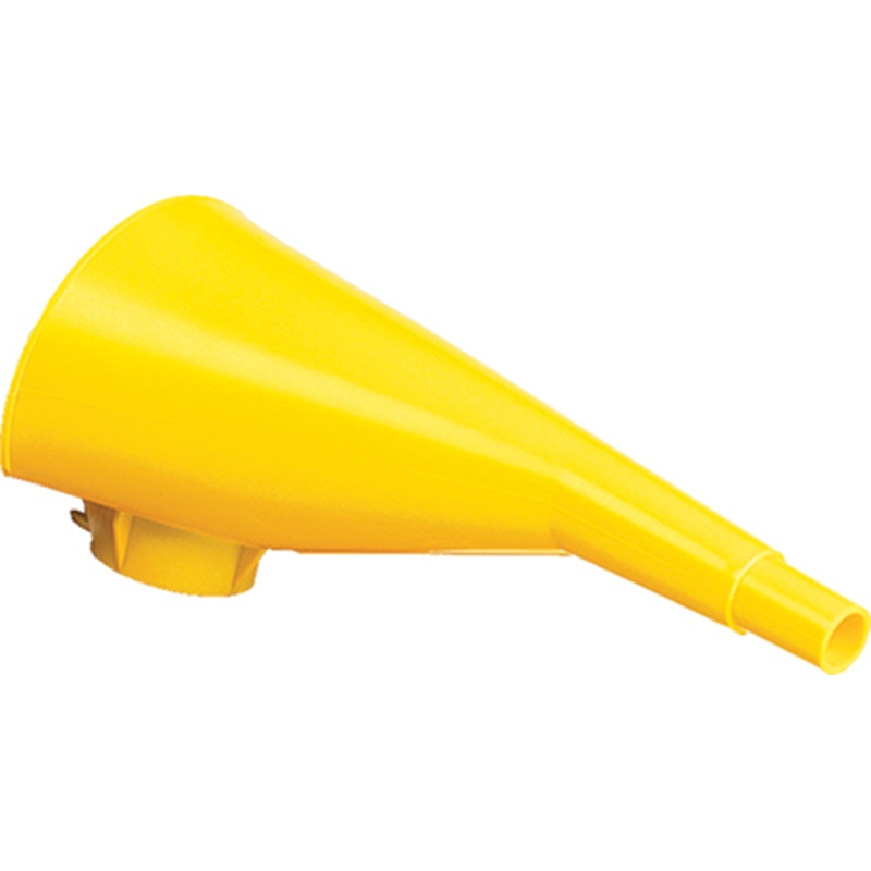 Eagle Plastic Funnel for Type I Metal Safety Cans, 5"x 7"x 12", Made of Chemically Resistant High-Density Polyethylene, Yellow, Made in The USA, F15FUN
