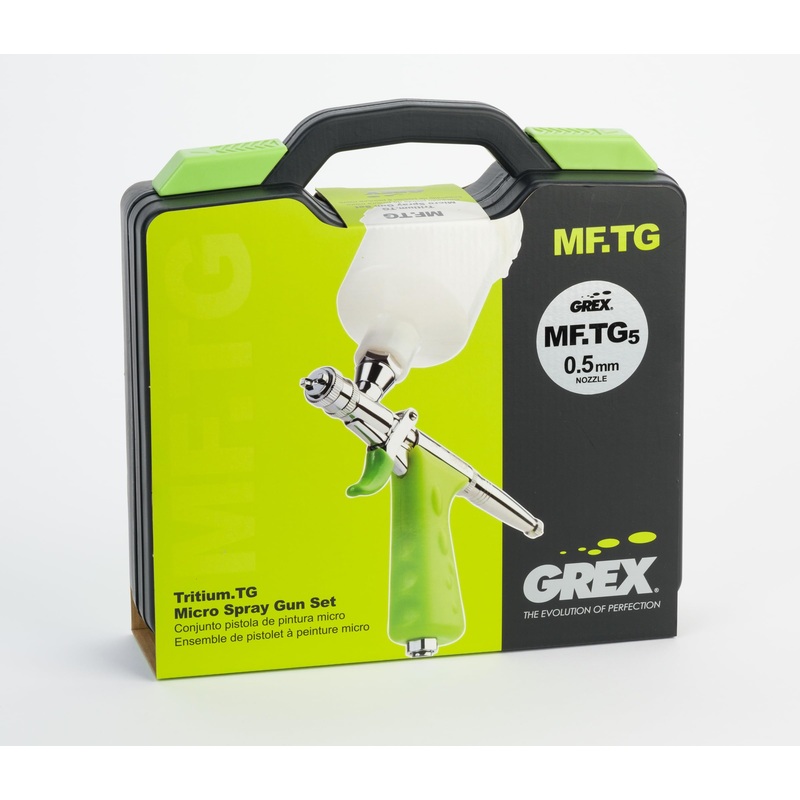 Grex MF.TG5 Micro Spray Gun Set - TG5, Top Fed, 0.5mm Nozzle